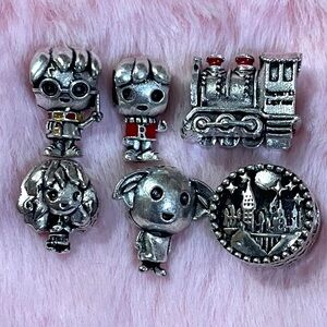 Six Pieces Harry Potter European Charm Bundle Set